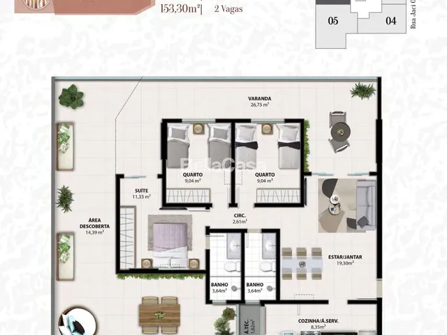Imagem 16: Apartamento 3 quartos na Praia do Morro. Residencial Pantheon