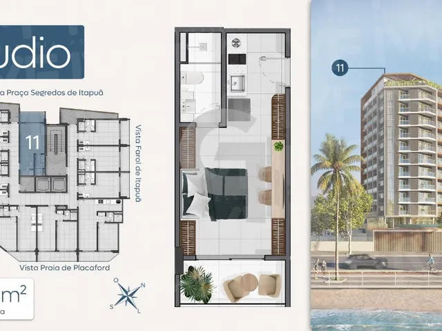 Imagem 3: Seu studio no melhor de Piatã - Rivage Piatã