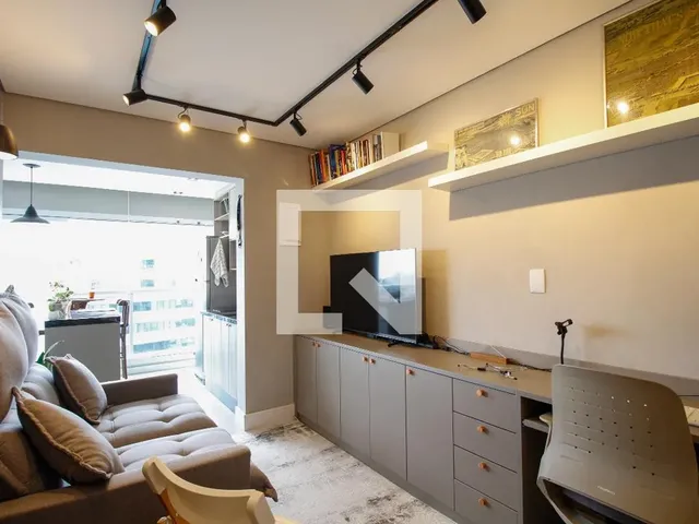 Imagem: O apartamento possui 1 Dormitório, 1 Suíte, 1 Banheiro, 1