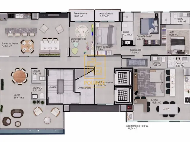 Imagem 10: Oceaníc Residence — Viva a apenas 70 metros do mar em Barra Velha
