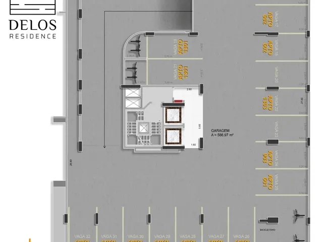 Imagem 3: Delos Residence Apartamento com 3 dormitórios