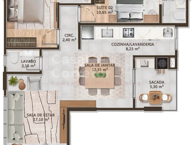 Imagem 8: APARTAMENTO DE 2 SUÍTES NO CENTRO DE BRUSQUE