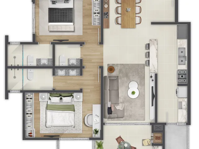 Imagem 14: APARTAMENTO DE ALTO PADRÃO DE 98,56m² COM 2 SUÍTES
