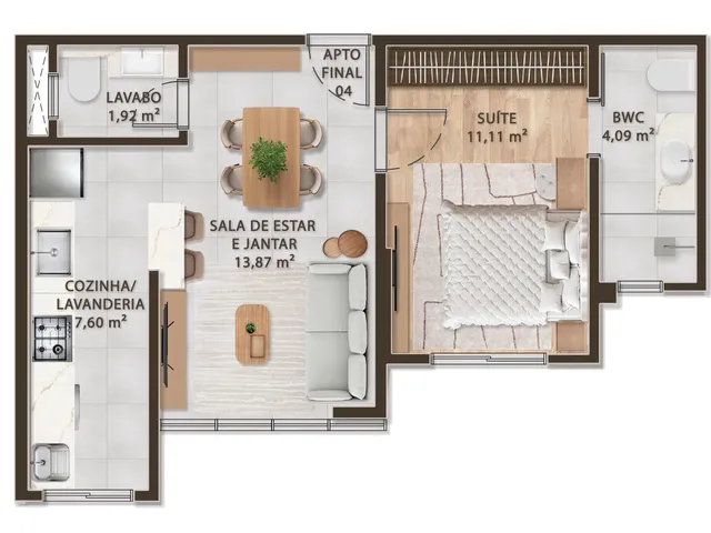 Imagem 1: Downtown Apartamento com 1 dormitório