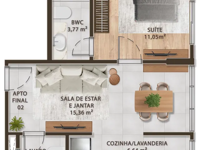 Imagem 3: Downtown Apartamento com 1 dormitório