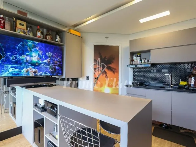 Imagem: O studio possui 1 Dormitório, 1 Suíte, 1 Banheiro, 1 Vaga