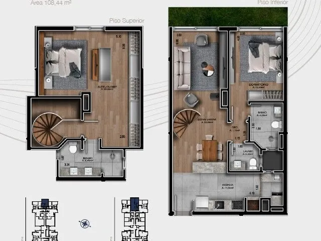Imagem 1: Duplex 2 dormitórios à venda Mato Queimado Gramado/RS