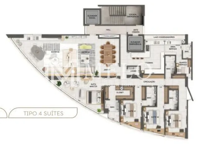 Imagem 16: BOA VIAGEM - ALTO PADRÃO - 1 Apto por andar com 4suites, 5vagas, 241m²