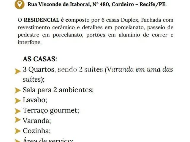 Imagem 9: CORDEIRO - Residencial de casas duplex, 3qts, 2suites, 78m²