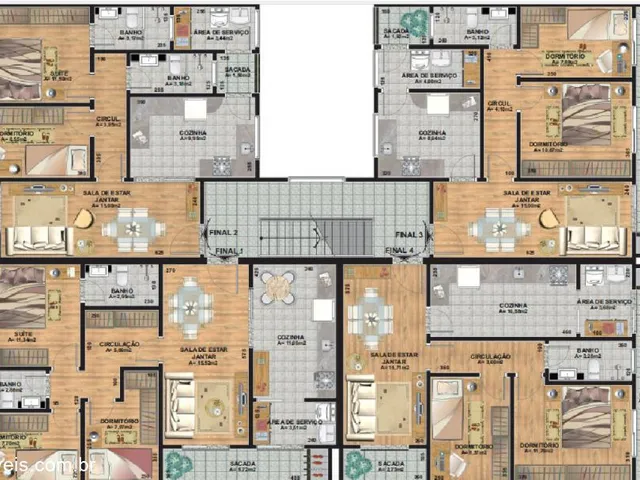 Imagem 2: Apartamento com 2 Dormitorio(s) localizado(a) no bairro Petrópolis em Caxias do Sul