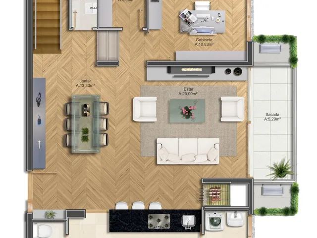Imagem 8: Apartamento à venda em Três Figueiras, Porto Alegre-RS: 3 quartos, 3 suítes, 5