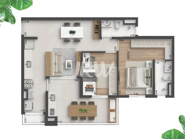 Imagem 3: 0 Apartamento com 2 dormitórios