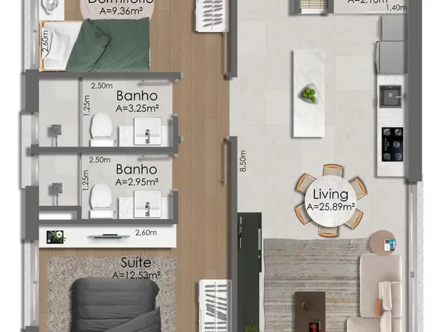 Imagem 2: Reserva Motta Apartamento com 2 dormitórios