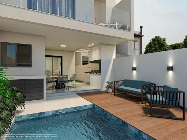 Imagem 7: Sobrado Novo com 3 Suítes e Piscina em Estância Velha