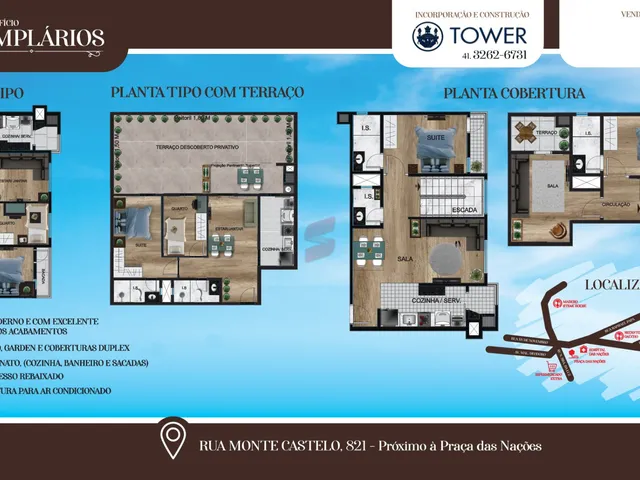 Imagem 6: COBERTURA com 3 dormitórios à venda com 185.99m² por R$ 1.199.497,50 no bairro Tarumã