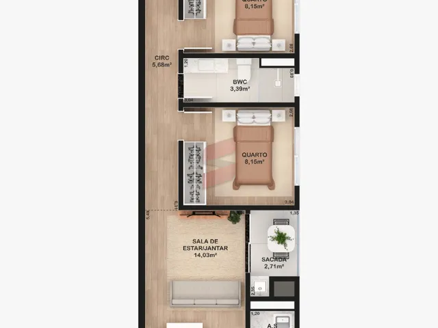 Imagem 15: APARTAMENTO com 3 dormitórios à venda com 173.54m² por R$ 1.163.697,46 no bairro