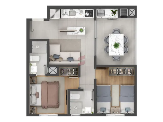 Imagem 14: APARTAMENTO com 3 dormitórios à venda com 110.6m² por R$ 570.803,43 no bairro Centro