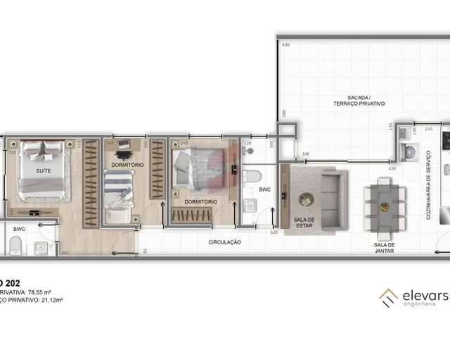 Imagem 10: APARTAMENTO com 3 dormitórios à venda com 120.37m² por R$ 519.000,00 no bairro