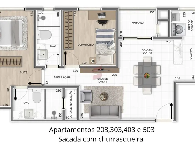 Imagem 9: APARTAMENTO COM GARDEN com 3 dormitórios à venda com 85.94m² por R$ 475.000,00 no