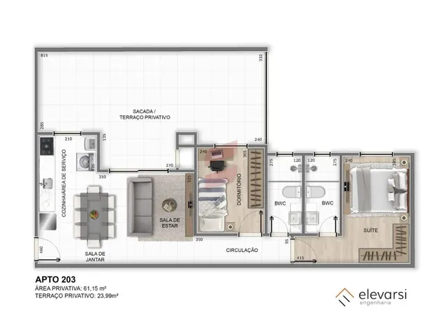 Imagem 10: APARTAMENTO com 2 dormitórios à venda com 105.84m² por R$ 460.000,00 no bairro