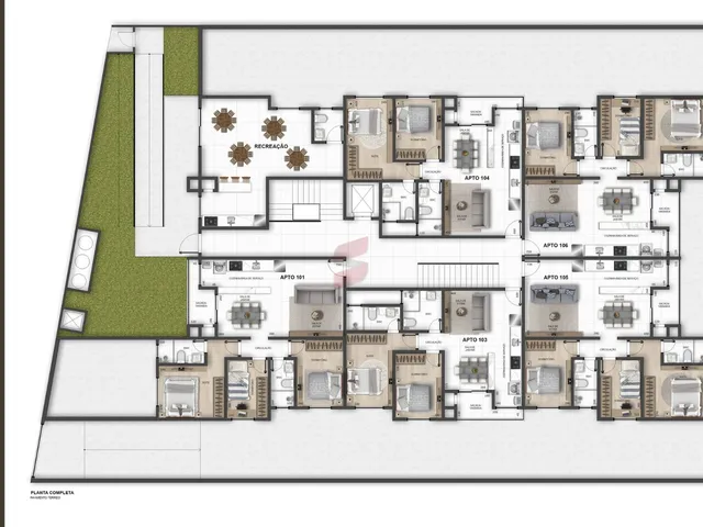 Imagem 2: APARTAMENTO com 3 dormitórios à venda por R$ 458.000,00 no bairro Centro - PINHAIS / PR