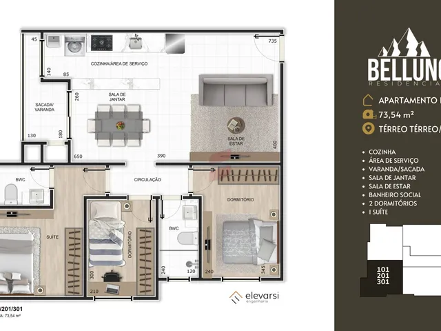Imagem 11: APARTAMENTO com 3 dormitórios à venda por R$ 458.000,00 no bairro Centro - PINHAIS / PR