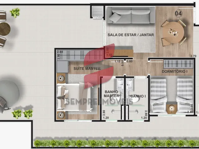 Imagem 14: APARTAMENTO com 2 dormitórios à venda com 59m² por R$ 455.000,00 no bairro Capão Raso