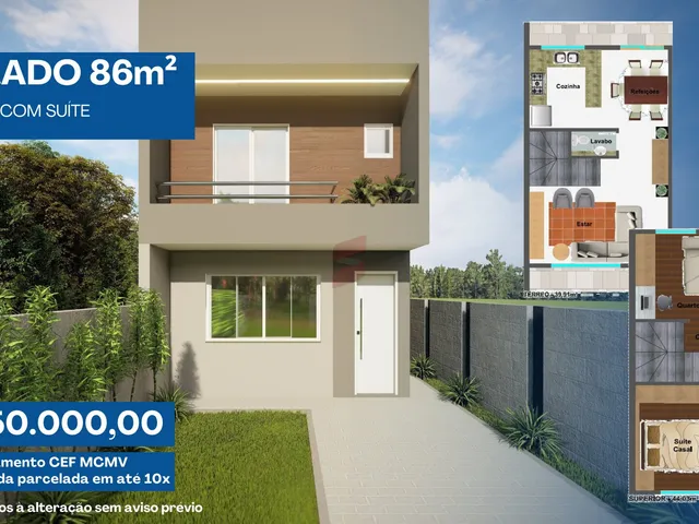 Imagem 9: SOBRADO EM CONDOMÍNIO com 3 dormitórios à venda com 86m² por R$ 450.000,00 no bairro