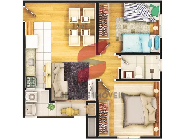 Imagem 10: APARTAMENTO com 2 dormitórios à venda com 54m² por R$ 320.000,00 no bairro Vargem