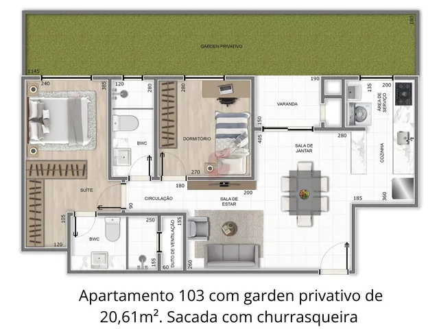 Imagem 5: APARTAMENTO com 2 dormitórios à venda por R$ 320.000,00 no bairro Weissópolis
