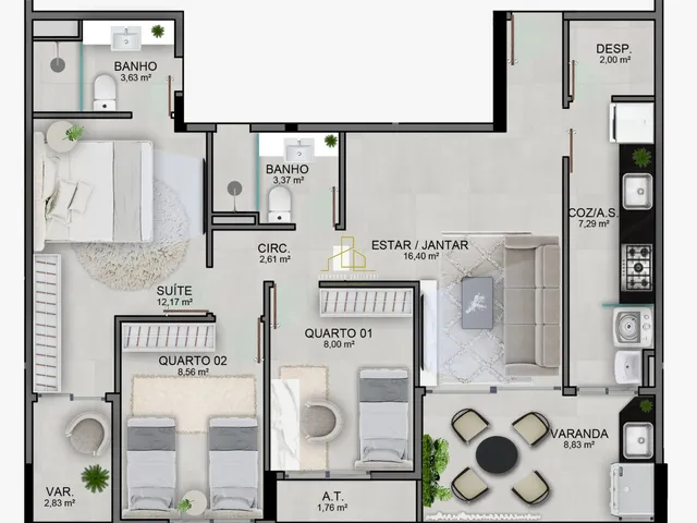 Imagem 14: APARTAMENTO 3 QUARTOS EM JARDIM CAMBURI