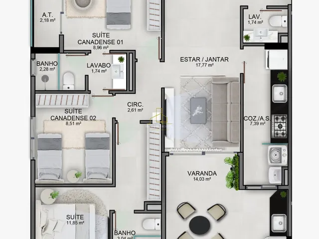 Imagem 2: APARTAMENTO 3 QUARTOS EM JARDIM CAMBURI