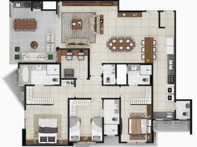Imagem 12: Apartamento Alto Padrão home club - Centro