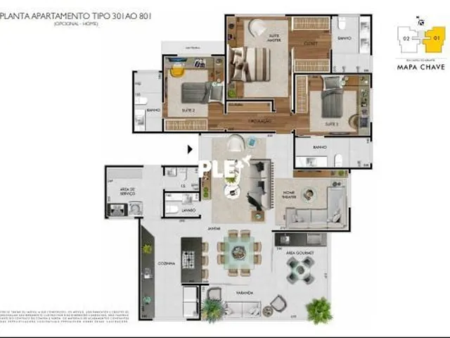 Imagem 7: Apartamento no condomínio Edifício Évora em Belo Horizonte