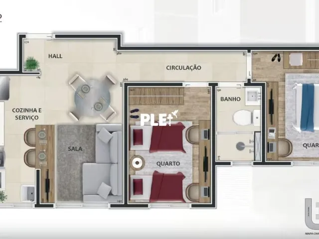 Imagem 6: Studio Hórus Residence em Belo Horizonte