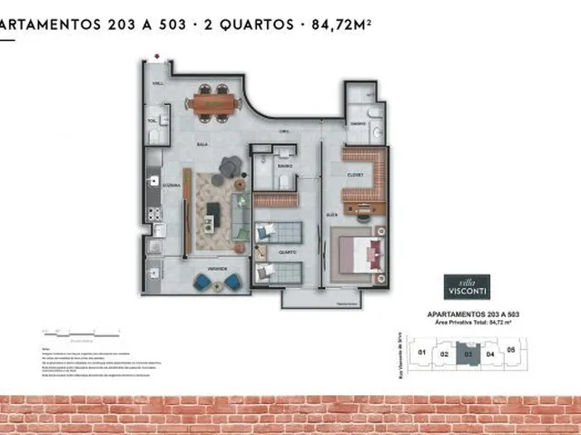 Imagem 7: Villa Visconti Apartamento com 2 dormitórios