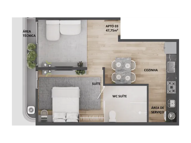 Imagem 7: Apartamento à venda no bairro Cabo Branco - João Pessoa/PB