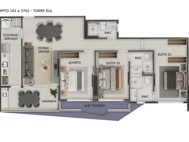 Imagem 3: Apartamento à venda no bairro Miramar - João Pessoa/PB