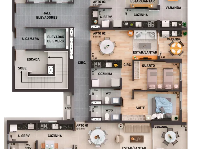 Imagem 4: Sens Apartamento com 3 dormitórios