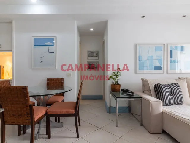 Imagem 3: Flat residencial, varanda, 01 quarto, garagem, infraestrutura e serviços, Leblon RJ