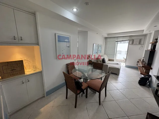 Imagem 4: Flat residencial, varanda, 01 quarto, garagem, infraestrutura e serviços, Leblon RJ