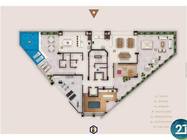 Imagem 7: Apartamento de 02 dormitorios, 02 vagas de garagem, com condominio completo em Morretes