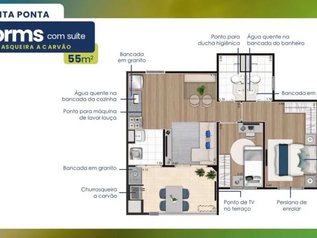 Imagem 9: VISION CAMPESTRE – LANÇAMENTO – SANTO ANDRÉ – 43M² A 67M² – 2 E 3