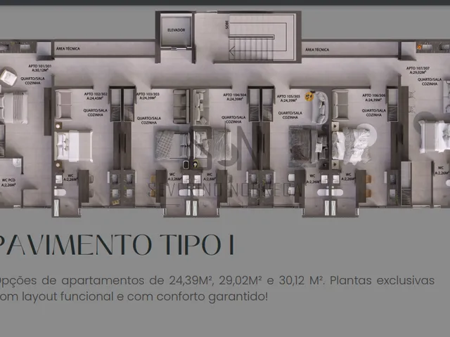 Imagem 16: Flat Intermares : 1º Andar, C/24,43m² - Área de lazer completa !!!!