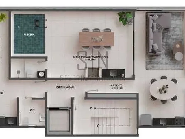 Imagem 2: Apartamento Altiplano Nobre C/82,06m² + 26,06M² 3Quartos,1Suíte, Varanda, elevador