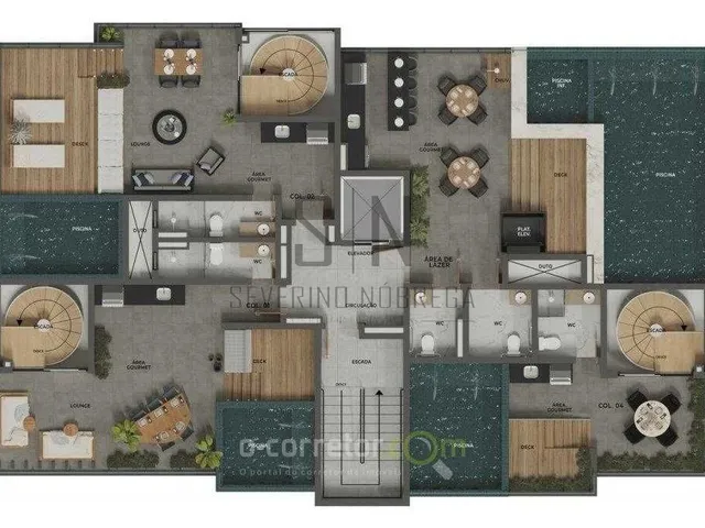 Imagem 10: Cobertura Aeroclube C/105m² Duplex Acesso p/dentro 02 Quartos, 01 Suíte, Área