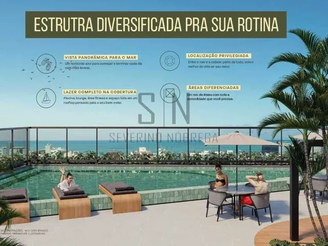 Imagem 5: Studio a Venda Cabo Branco C/20,28m² 5º Andar, Posição Sul C/Varanda 01 Vaga Rotativa