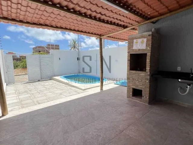 Imagem 1: Casa à Venda na Praia de Carapibus C/63m² 2 Quartos, 1 Suíte, Espaço Gourmet e Piscina