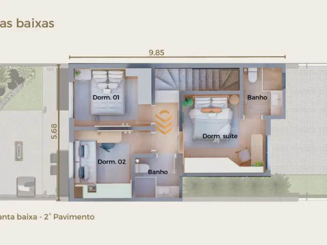 Imagem 13: Sobrado em Construção À Venda em Estância Velha, Canoas - Residencial Maiorca