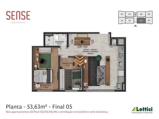 Imagem 15: Apartamento à Venda no Bairro Harmonia, Canoas - Sense